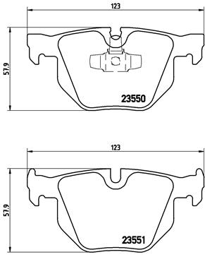FREN BALATASI ARKA BMW E84-E90-E91-E92-E93 320/325/330 2006-2011