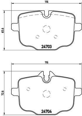 FREN BALATASI ARKA BMW F10-F11-F12-F13-F06-5.35 5.25