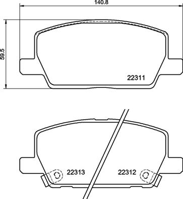 ÖN FREN BALATASI MOKKA 13 300 MM