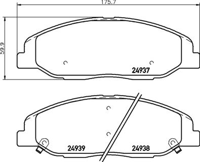 FREN BALATASI CADILLAC SGM SLS S6D 03/05-12/13-CADILLAC CTS 07/07- -CADILLAC CTS COUPE 01/08- -C