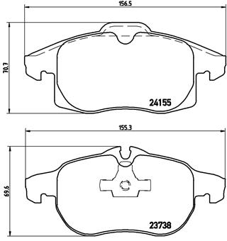 FREN BALATASI ON OPEL VECTRA C 1.8I 2.0DTI 2.2 3.2 1.6 1.9CDTI 04-