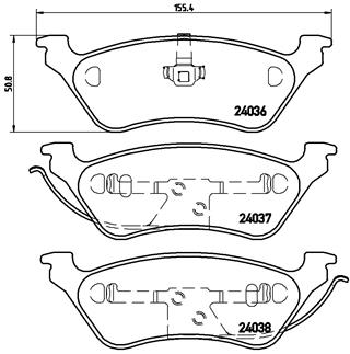 ARKA FREN BALATASI CHRYSLER VOYAGER 2.4-2.5-3.3