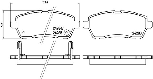 ÖN BALATA FIESTA VI 1.4-1.4TDCİ 1.6 TDCI 08 SWIFT 10 JUSTY 07 MAZDA II 07 SIRION 08 0986TB3010