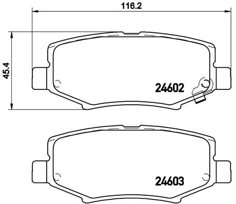 FREN BALATASI ARKA JEEP CHEROKEE 07-/DODGE NITRO 2.8CRD.3.7 V6-4.0 06/07-