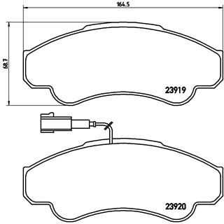 FREN BALATASI ON WVA 23920 FIAT DUCATO-PEUGEOT BOXER-CITROEN JUMPER 03-1.8Q -