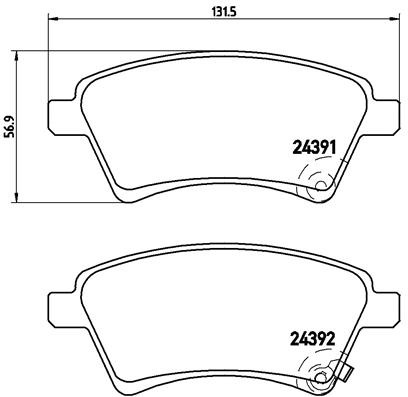 FREN BALATASI ON - FIAT SEDICI 1.6 16V 1.9DMTJ 06 06- SUZUKI SX4 06- LOW-MET