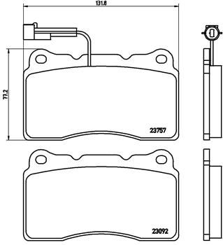 FREN BALATASI ALFA ROMEO 159 939 06/05-12/12-ALFA ROMEO 159 SPORTWAGON 939 06/05-12/12-LANCIA DE