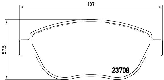 ÖN BALATA P207 06 P307 00 DOBLO 01 PART 03 BERLINGO 00 C3 02 C4 04 XSARA 00 GDB1464