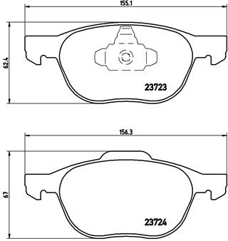 FREN BALATASI ON FORD FOCUS CMAX 04-15 MAZDA3 03 10 VOLVO S40-V50-C30-C70 04-13