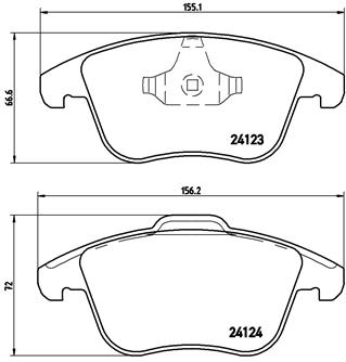 ON FREN BALATASI EVOQUE 12-18 FREELANDER 2 06-14 / MONDEO IV 07 / S MAX GALAXY 07 VOLVO S60 II 1.5 T3 15 18 S80 II 2.0 08 12 V60 I 11 15 V70 III 09 15 XC70 II 09 12