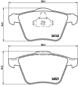 ÖN BALATA MONDEO IV 2.5 07 SMAX 2.0-2.2 TDCI 07 GALAXY 2.2 TDCI 08 2.0 SCTI 10 VOLVO S80