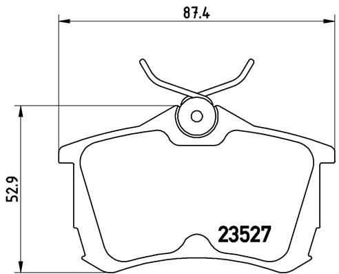 BALATA FREN ARKA- HONDA ACCORD 98 02 LOW-MET