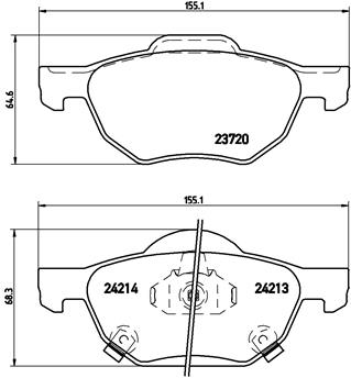 BALATA FREN ON- HONDA ACCORD 03 08
