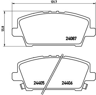 BALATA FREN ON- HONDA CIVIC 07 11 HB/CIVIC 2012 SEDAN