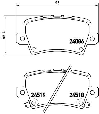 BALATA FREN ARKA- HONDA CIVIC 07 11 HB/CIVIC 2012 HB