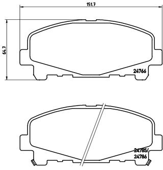 BALATA FREN ON- HONDA ACCORD 08 LOW-MET