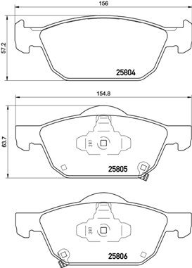 FREN BALATASI HONDA CIVIC IX FK 02/12-