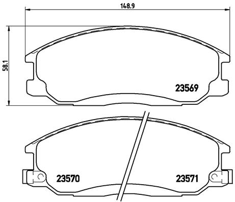 BALATA FREN ON-SSANGYONG ACTYON 08-12KYRON 08-12HYUNDAI SANTAFE 01-06TRAJET 01- LOW-MET