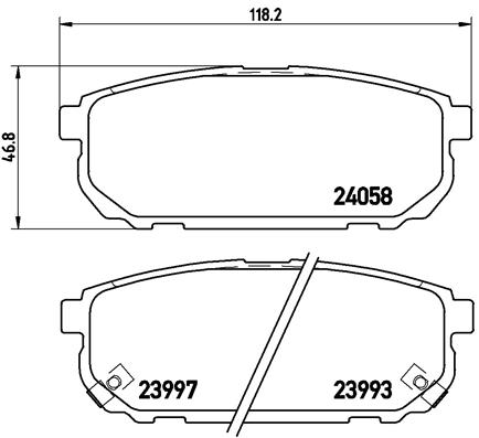 BALATA FREN ARKA- KIA SORENTO 02 10 WVA23763