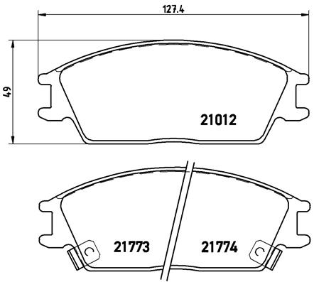 FREN BALATASI ARKA - KIA CERATO 04-10 HYUNDAI ELANTRA 05- NISSAN MAXIMA III LOW-MET