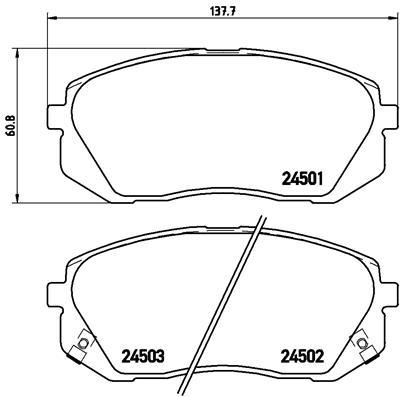 BALATA FREN ON- HYUNDAI IX35 11 14/KIA SPORTAGE 08 14/CARENS 09 LOW-MET
