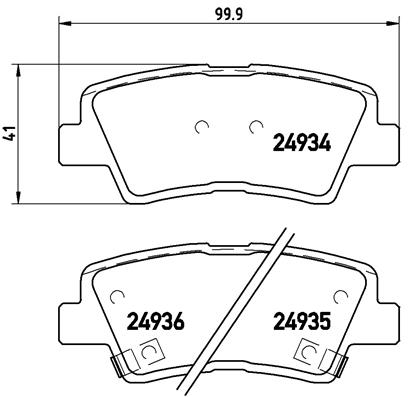 BALATA FREN ARKA- HYUNDAI ELANTRA 12-15/ TUCSON 16 -SONATA 09 12/KIA SOUL 10 12/ SPORTAGE 16-