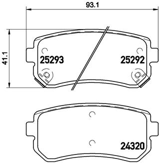 FREN BALATASI ARKA HYUNDAI I20 08 12-I30 08 -IX35 11 / KIA CERATO 10 13-/ SPORTAGE 11