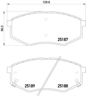 FREN BALATASI HYUNDAI İX20 JC 11/10-07/19-HYUNDAI SONATA VI YF 06/09-12/15