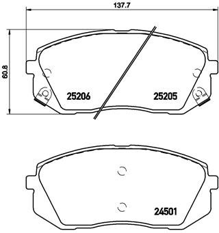 BALATA FREN ON- HYUNDAI IX35 11 14/KIA SPORTAGE 08 14/CARENS 09