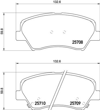 BALATA FREN ON- HYUNDAI ELANTRA 2012 -I30 2012 -KIA CEED 2012 -CARENS 13