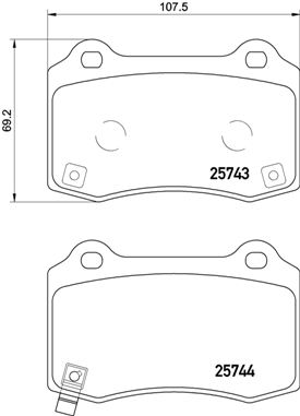 FREN BALATASI ARKA TESLA MODEL S 15- JEEP GRAND CHEROKEE ALL 06 - CHRYSLER 300C ALL 04 - LOW-MET