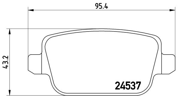 FREN BALATASI ARKA 24537 LAND ROVER-FREELANDER 2 2.0SI4 4 4 11-14 3.2 4 4 06-14 2.2 ED4 10-14