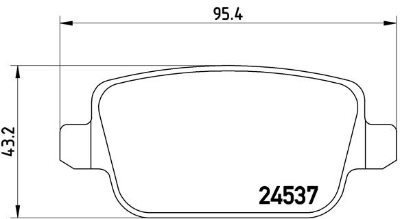 FREN BALATASI ARKA FORD MONDEO IV- S-MAX 2.0TDCI 07- VOLVO S80 II - V70 II 2.0-2.0T 07-