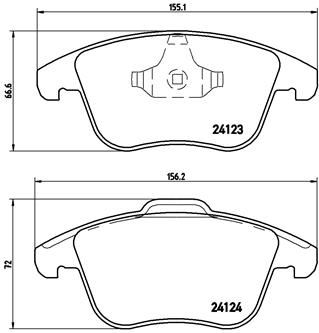 ON FREN BALATASI FORD MONDEO 07-14 SMAX GALAXY 06- VOLVO S60-S80-V60-V70-XC70 07- 16