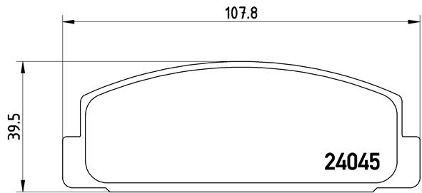 BALATA FREN ARKA MAZDA-6 03 10/626 98 02