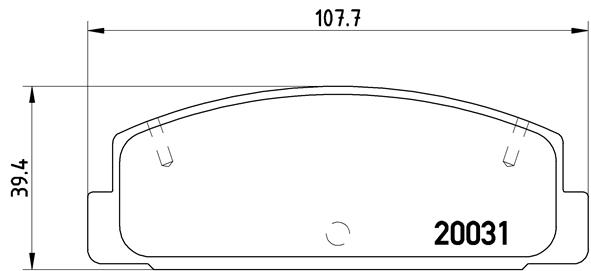 BALATA FREN ARKA MAZDA-6 03 10/626 98 02 LOW-MET
