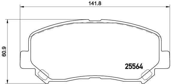 BALATA FREN ON- MAZDA CX5 2012