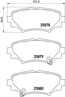 FREN BALATASI ARKA MAZDA 3 2013 LOW-MET