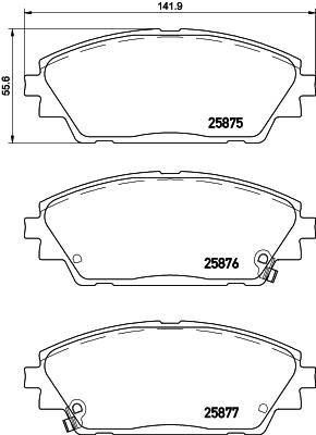 BALATA FREN ON- MAZDA 3 2013 CX-3 2015