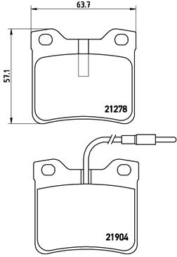 FREN BALATASI ARKA MERCEDES W638 B901 B902 . PEUGEOT 406 605