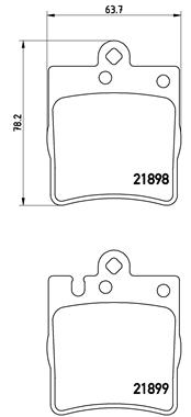 FREN BALATASI ARKA MERCEDES W203 CL203 C209 W210 R171