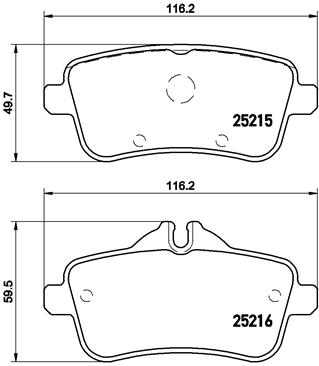 FREN BALATASI ARKA MERCEDES W176 C117 W166 X166 C292 R172