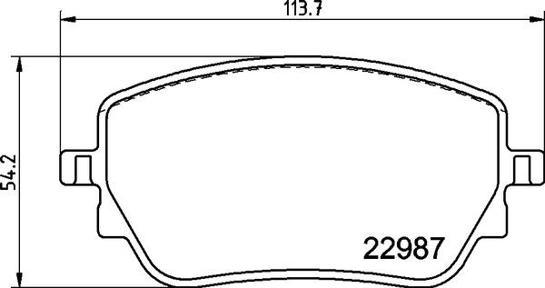 FREN BALATASI MERCEDES W118-W177-W247 ARKA SPOR TIP 2298701
