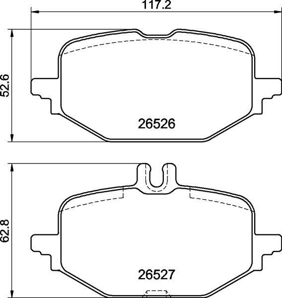 FREN BALATASI ARKA MERCEDES W206 S206 C236 A236 W214 S214 C236 A236