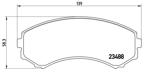 BALATA FREN ON- MITSUBISHI PAJERO 00 10 LOW-MET