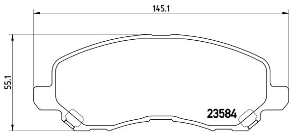 FREN BALATASI ON- MITSUBISHI LANCER 03 11/ASX 11 13
