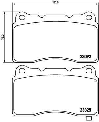 BALATA FREN ON- SUBARU IMPREZA 05 12 2.0-2.5 WRX STI-TESLA S 5YJS 60 16-