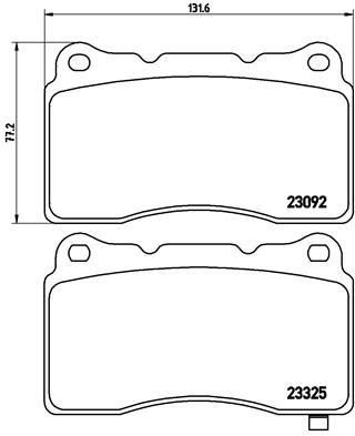 FREN BALATASI DODGE VIPER CONVERTİBLE 09/02-12/17-DODGE VIPER COUPE 01/03- -DODGE VIPER COUPE 09/07-