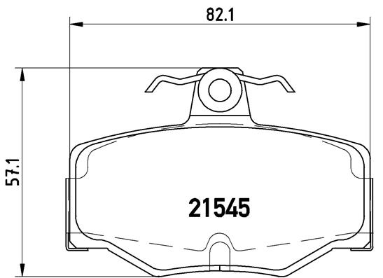 BALATA FREN ARKA- NISSAN PRIMERA-P11 96 02 1.6/ALMERA 02
