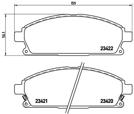 BALATA FREN ON- NISSAN XTRAIL 00 07/PATFINDER 97 04 LOW-MET